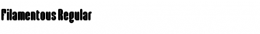 Download Filamentous Regular Font Title Preview