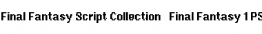 Download Final Fantasy 1 PSXb Regular Font Title Preview
