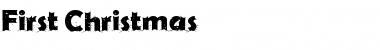 Download First Christmas Regular Font Title Preview