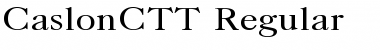 Download CaslonC Regular Font Title Preview