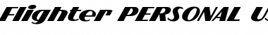 Download Flighter PERSONAL USE ONLY Regular Font Title Preview