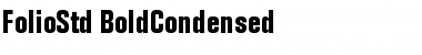 Download Folio Std Bold Condensed Font Title Preview