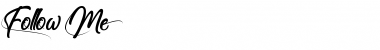 Download Follow Me Regular Font Title Preview