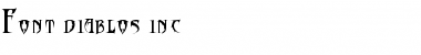 Download Font diablos inc. Regular Font Title Preview