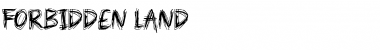 Download Forbidden Land Regular Font Title Preview