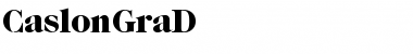 Download CaslonGraD Regular Font Title Preview