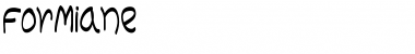 Download Formiane Regular Font Title Preview