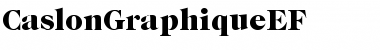Download CaslonGraphiqueEF Regular Font Title Preview
