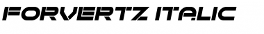 Download Forvertz Italic Font Title Preview
