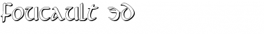 Download Foucault 3D Regular Font Title Preview