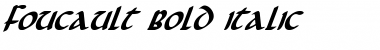 Download Foucault Bold Italic Bold Italic Font Title Preview