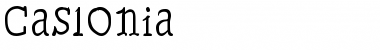 Download Caslonia Regular Font Title Preview