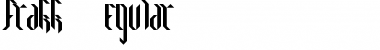 Download frakk Regular Font Title Preview