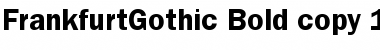 Download FrankfurtGothic Bold Font Title Preview