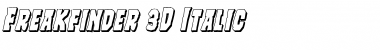 Download Freakfinder 3D Italic Italic Font Title Preview