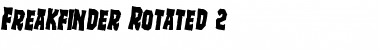 Download Freakfinder Rotated 2 Regular Font Title Preview
