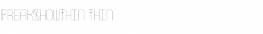 Download Freak Show Thin Font Title Preview