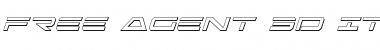 Download Free Agent 3D Italic Italic Font Title Preview
