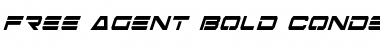 Download Free Agent Bold Condensed Italic Condensed Italic Font Title Preview