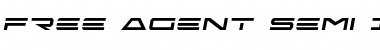 Download Free Agent Semi-Italic Semi-Italic Font Title Preview