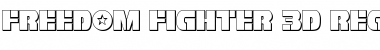 Download Freedom Fighter 3D Regular Font Title Preview