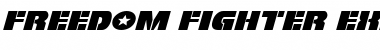 Download Freedom Fighter Expanded Italic Expanded Italic Font Title Preview