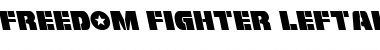 Download Freedom Fighter Leftalic Italic Font Title Preview