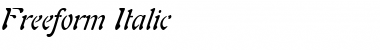 Download Freeform Italic Font Title Preview