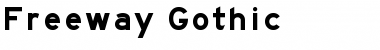 Download Freeway Gothic Regular Font Title Preview
