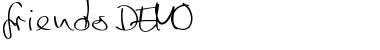 Download friends DEMO Font Title Preview