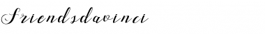 Download Friends da vinci Regular Font Title Preview