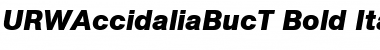 Download URWAccidaliaBucT Bold Italic Font