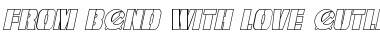 Download From BOND With Love Outline Italic Italic Font Title Preview
