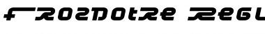 Download Frozdotre Regular Font Title Preview