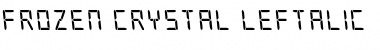 Download Frozen Crystal Leftalic Italic Font Title Preview