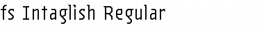 Download fs Intaglish Regular Font Title Preview