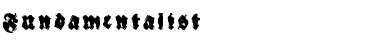 Download Fundamentalist Regular Font Title Preview