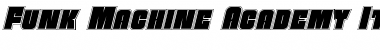 Download Funk Machine Academy Italic Italic Font Title Preview
