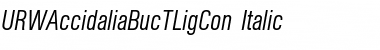 Download URWAccidaliaBucTLigCon Italic Font