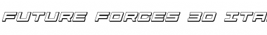 Download Future Forces 3D Italic Italic Font Title Preview