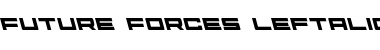 Download Future Forces Leftalic Italic Font Title Preview