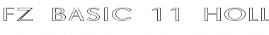 Download FZ BASIC 11 HOLLOW EX Normal Font Title Preview