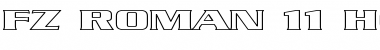 Download FZ ROMAN 11 HOLLOW EX Bold Font Title Preview