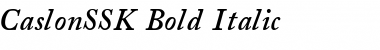 Download CaslonSSK Bold Italic Font Title Preview