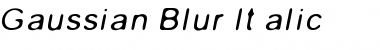 Download Gaussian Blur Italic Regular Font