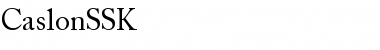 Download CaslonSSK Regular Font Title Preview