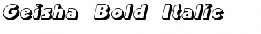 Download Geisha Bold Italic Font Title Preview
