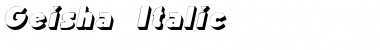 Download Geisha Italic Font Title Preview