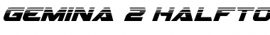 Download Gemina 2 Halftone Italic Italic Font Title Preview