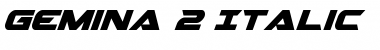 Download Gemina2 Italic Italic Font Title Preview